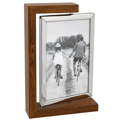 Modern Wood Spin Frame 4x6 - Photo Frame