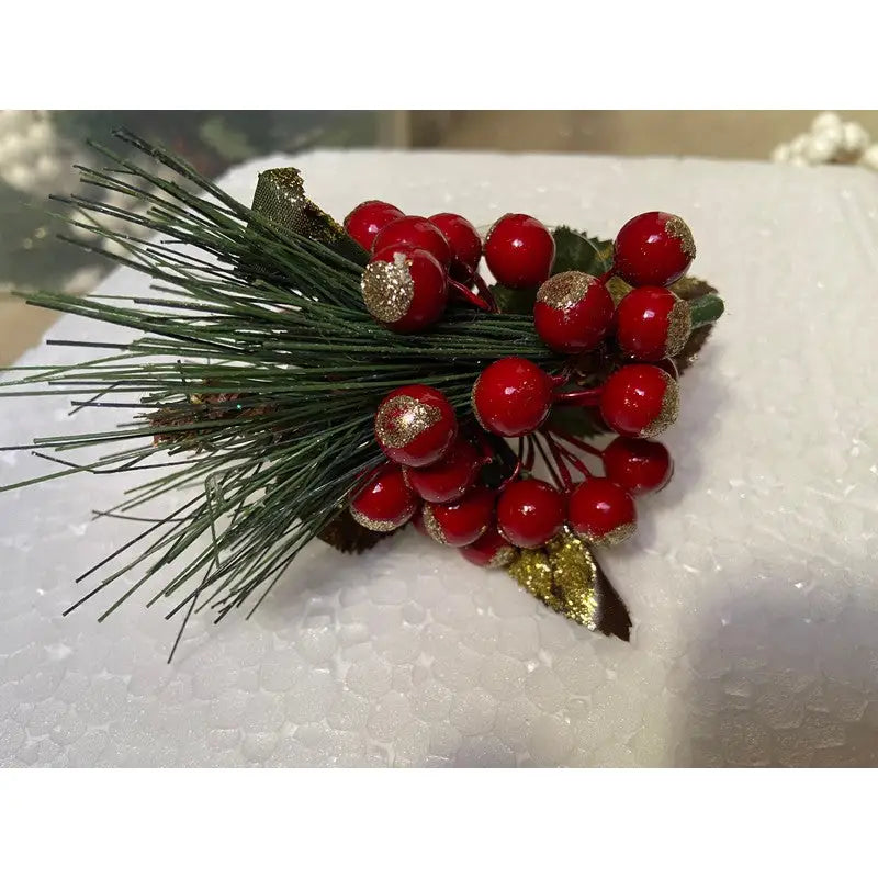 Premier 10cm Berry Bunch Pick Flower - Red - Christmas