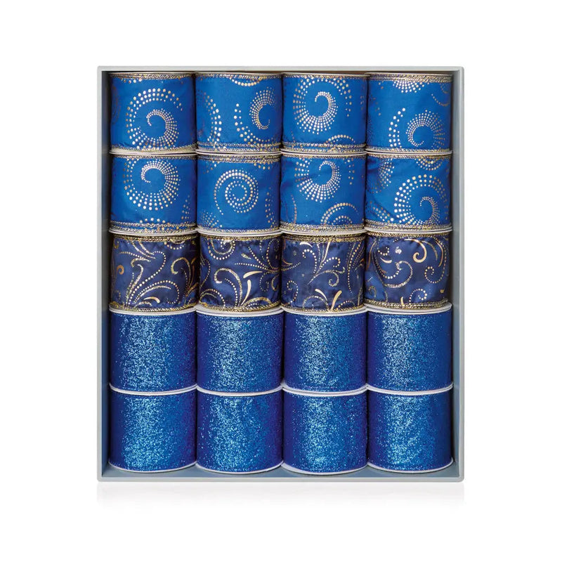 Premier Blue Mix Ribbon 6cm x 5m - 3 Designs (1 SENT) -