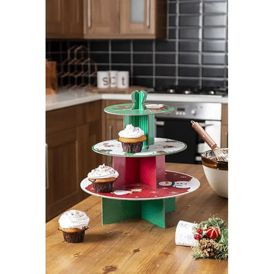 Premier Housewares 3 Tier Cake Stand Christmas Characters