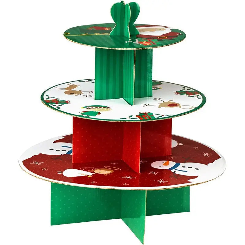 Premier Housewares 3 Tier Cake Stand Christmas Characters