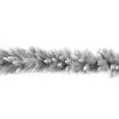 Premier Silver Tip Grey Glitter Garland 1.8m - Christmas