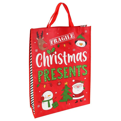 Presents Fragile Jumbo Woven Bag For Life - Seasonal &