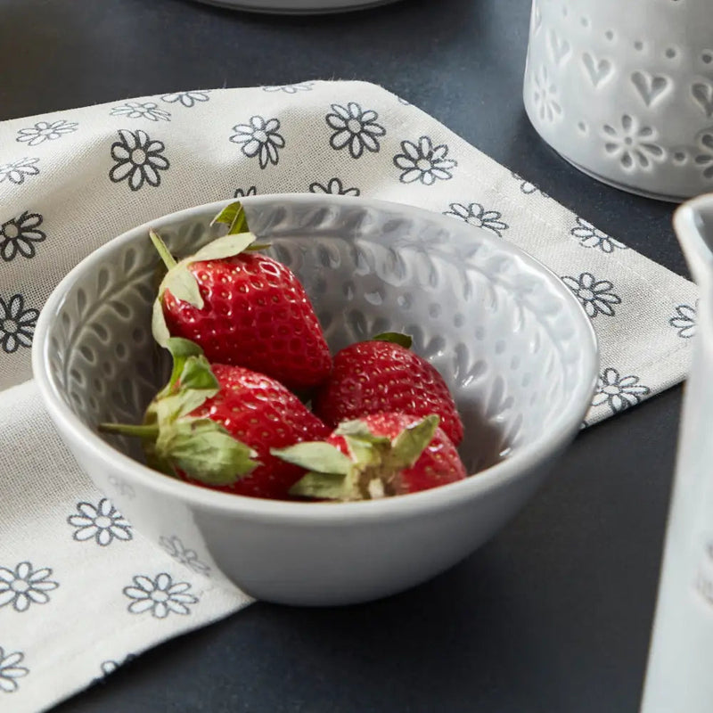 Purity - Embossed Dip Bowl Hearts & Flowers - Kitchenware