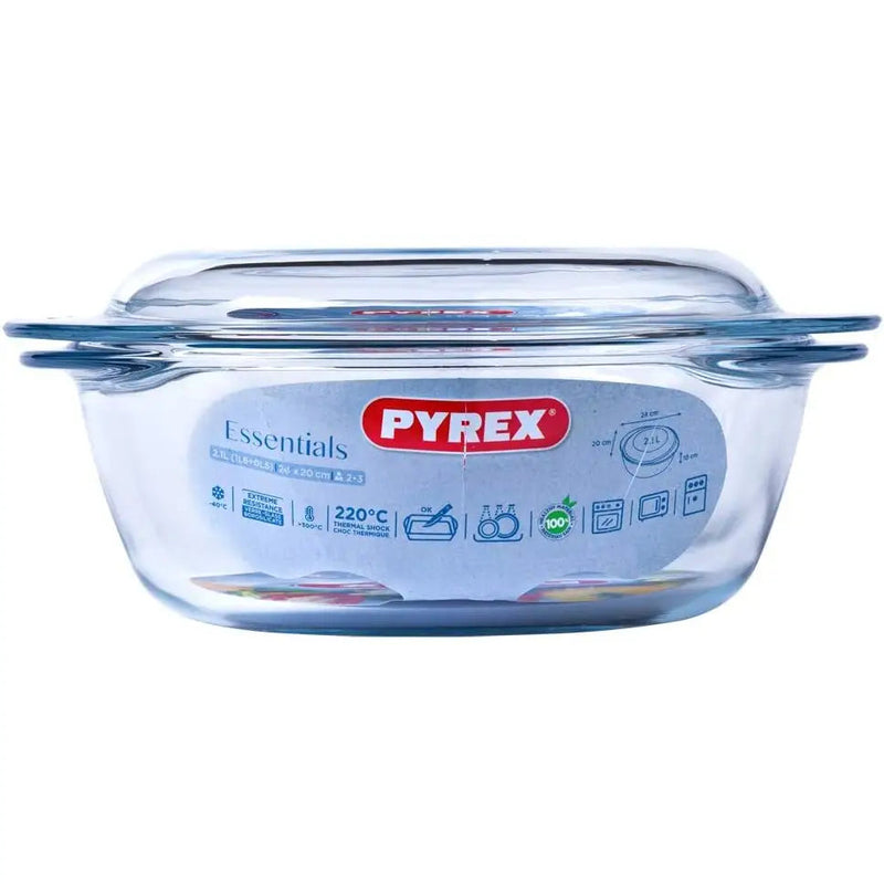 Pyrex Essentials 3 Piece Casserole Set (1.4 + 2.1 + 3 Litre)