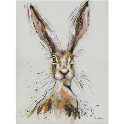 Rabbit - Running Free Canvas 80 x 60cm Artwork