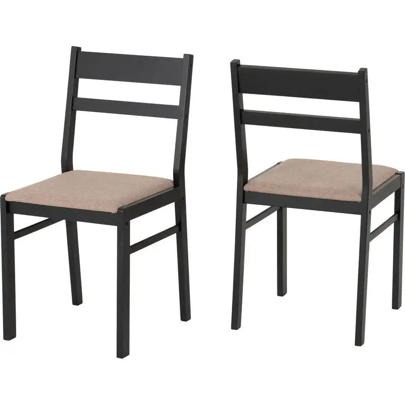 Radley Black / Oak Effect Kitchen Dining Table & Chairs - 5