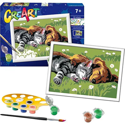 Ravensburger Creart Painting By Numbers - Sleeping Cats