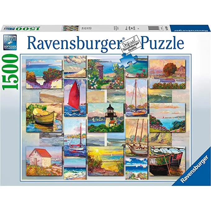 Ravensburger Puzzle 1500pce - Coastal Collage - Jigsaw