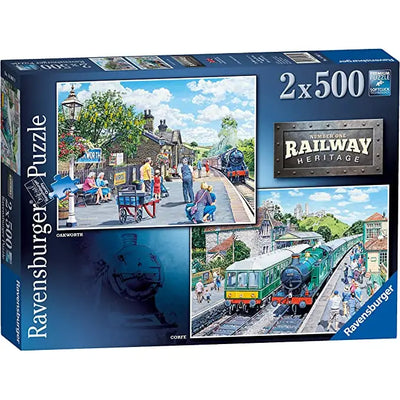 Ravensburger Puzzle 2x500pce Number One Railway Heritage -