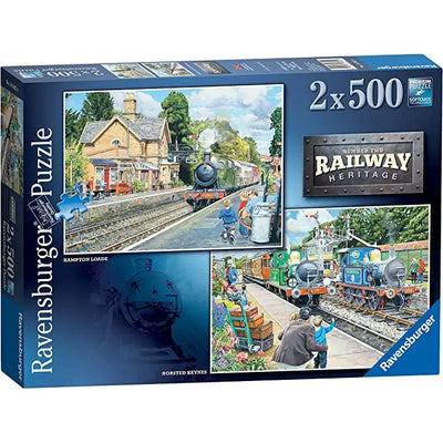 Ravensburger Puzzle 2x500pce Number Two Railway Heritage -
