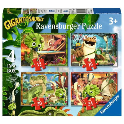 Ravensburger Puzzle 4 In A Box 12/16/20/24pce Gigantosaurus