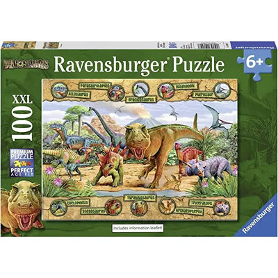 Ravensburger Puzzle Dinosaurs Xxl 100pce - Jigsaw Puzzles