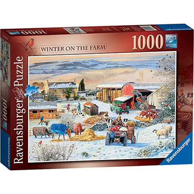 Ravensburger Winter On The Farm 1000 Piece Jigsaw - Jigsaw