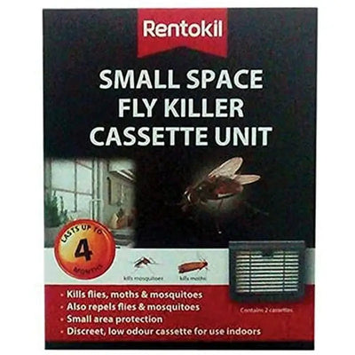 Rentokil Small Space Fly Killer Cassette Unit Twin Pack -