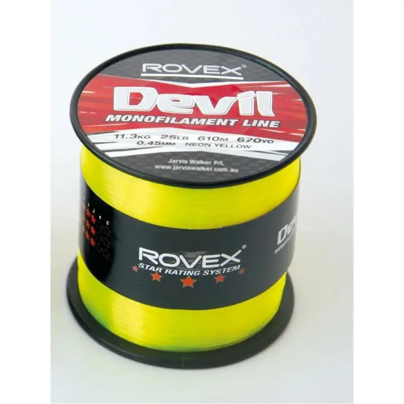 Rovex Devil 1/4Lb Spool 0.40 - (Clear & Yellow) (20Lb 30Lb)