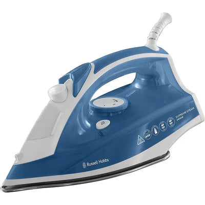 Russell Hobbs 2400W Supreme Steam Iron - Soleplate Blue