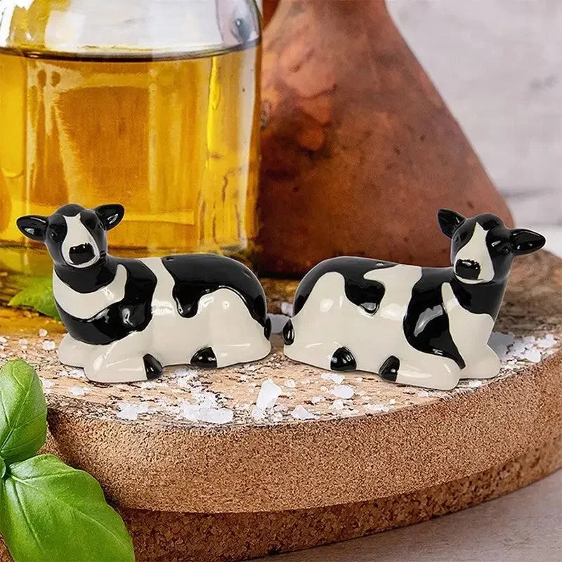 Salt & Pepper Sets - Cow & Sheep Available - Cow - Salt &