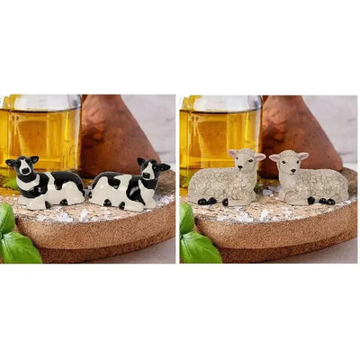 Salt & Pepper Sets - Cow & Sheep Available - Salt & Pepper