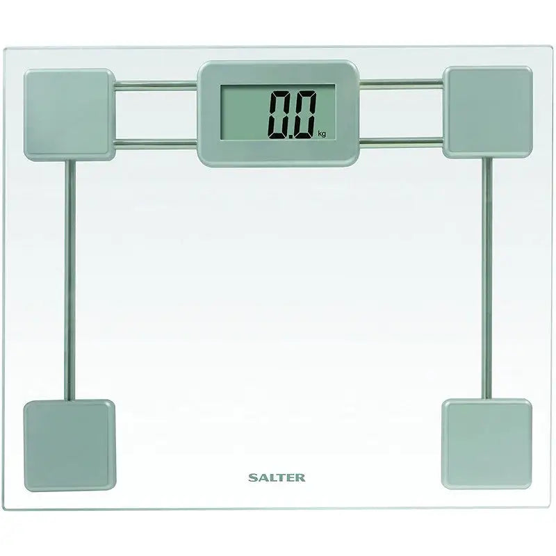 Salter Toughened Glass Electronic Compact Bathroom Scale -