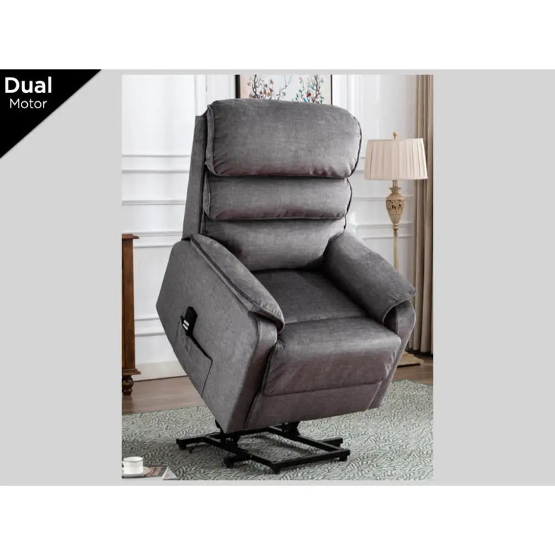 Savoy Dual Lift & Rise Chair - Grey - Occasional Furniture