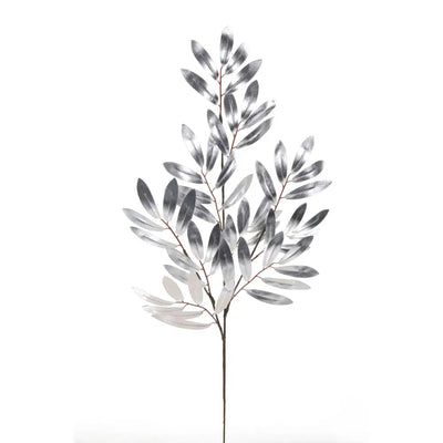 Silver / Grey Leaf Spray 72cm - Seasonal & Holiday