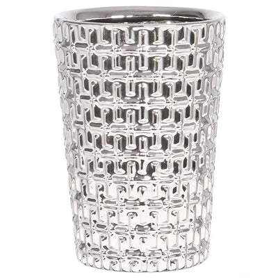 Silver Pattern Vase - Small OR Large - Small - Homeware