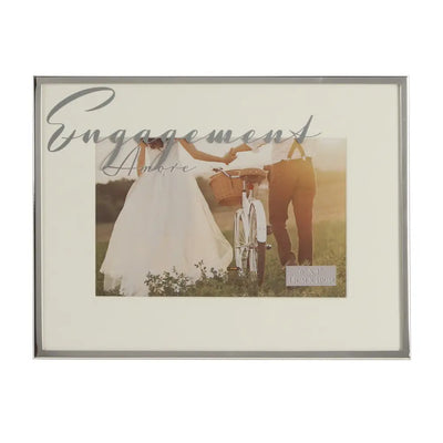 Silverplated Mirror Frame - Engagement 4 X 6 - Picture