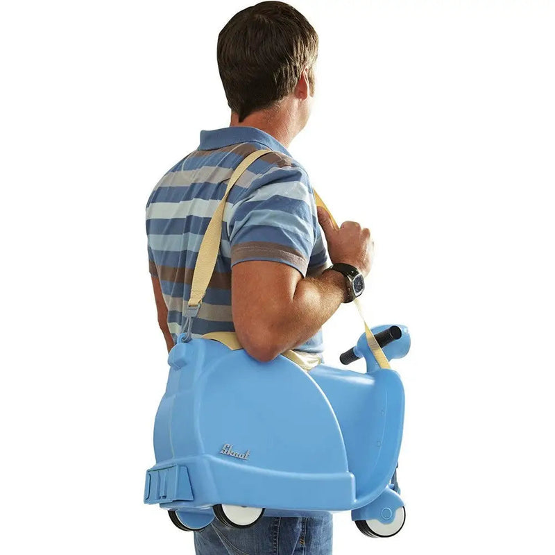 Skoot Ride On Luggage Suitcase - Blue - Luggage & Bags
