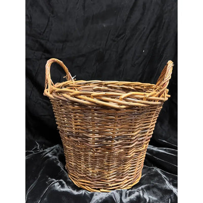 Small Rattan Brown Log Basket - Basket