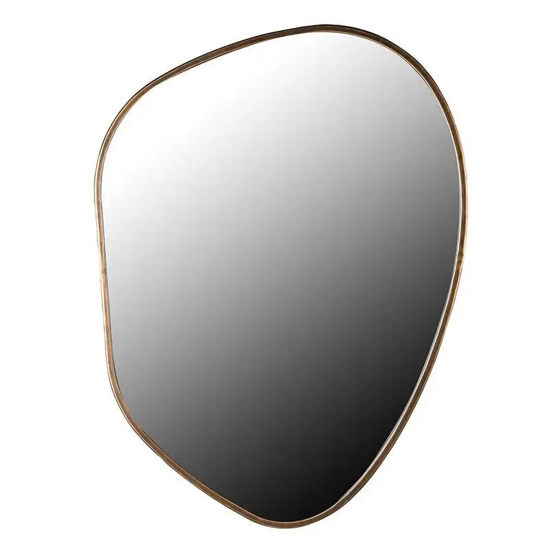 Small Shaped Wall Mirror Gold Frame 2 Sizes Available Stewart and