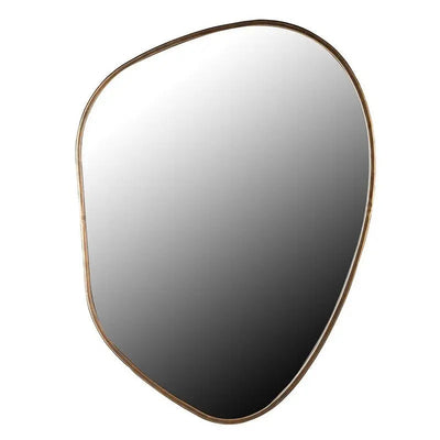 Small Shaped Wall Mirror Gold Frame - 2 Sizes Available - 80