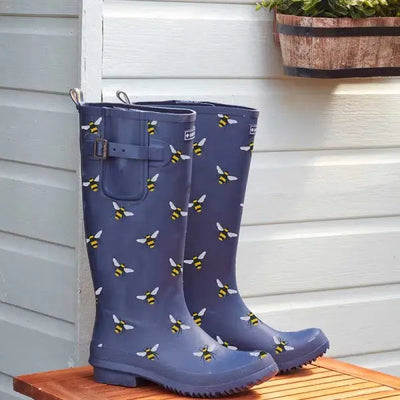 Smart Garden Bees Rubber Wellington Boots - Size 4
