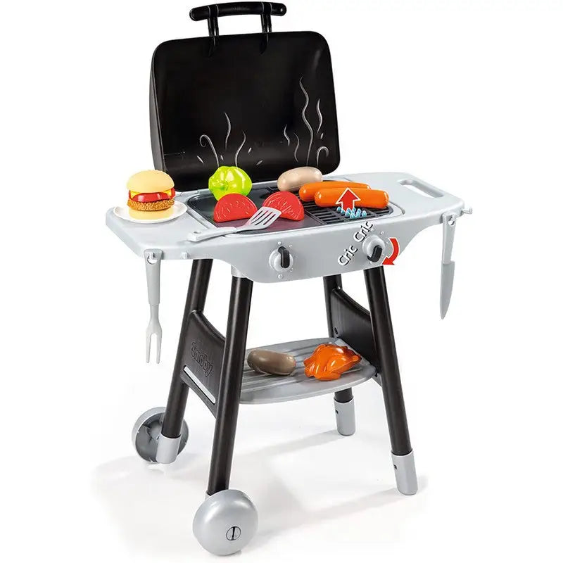 Smoby 024497 Kids Bbq With Cooking Utensils | Play Food For