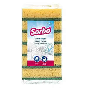 Sorbo Abrasive Sponges 6pk - Cleaning Products