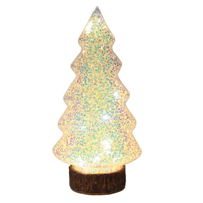 Sparkle Glass LED Tree 25cm - Seasonal & Holiday Decorations