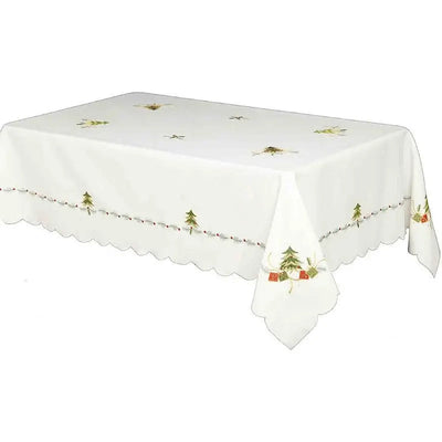 Spruce Christmas Table Cloth White 130 x 180cm - Table Cloth