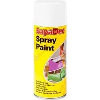 SupaDec Spray Paint Can 400ml - Assorted Colours Available -