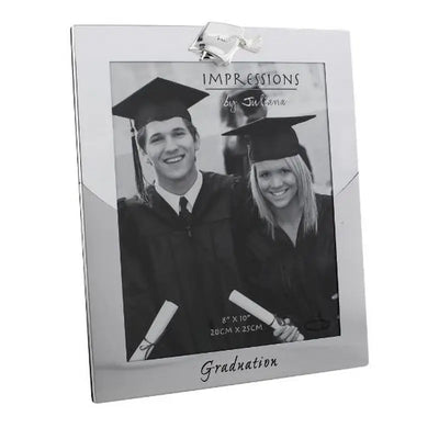 Two Tone Silver Graduation Picture Frame 8’’ X 10’’ - Photo