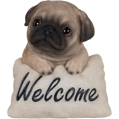 Vivid Arts Frost Resistant Pug Welcome Pet Pal - Homeware