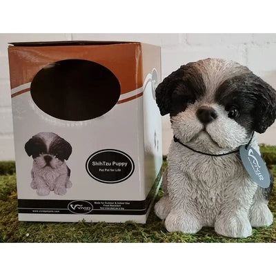 Vivid Arts Frost Resistant Shihtzu Pet Pal Puppy - Black &
