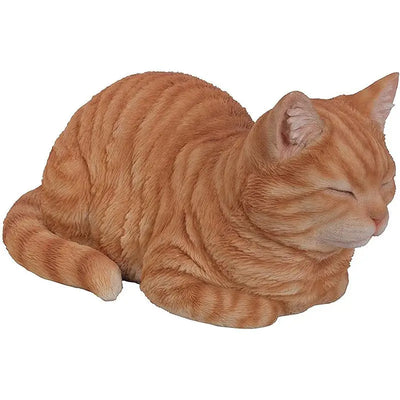 Vivid Arts Real Life Frost Resistant Dreaming Cat Ginger