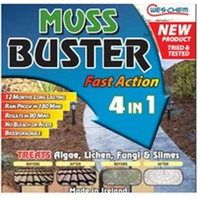 Wes-Chem Moss Buster 4 In 1 Patio Cleaner - Various Sizes