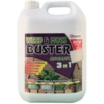 WES-CHEM WEED AND MOSS BUSTER 5L - 5 LITRE - Weed Trimmers