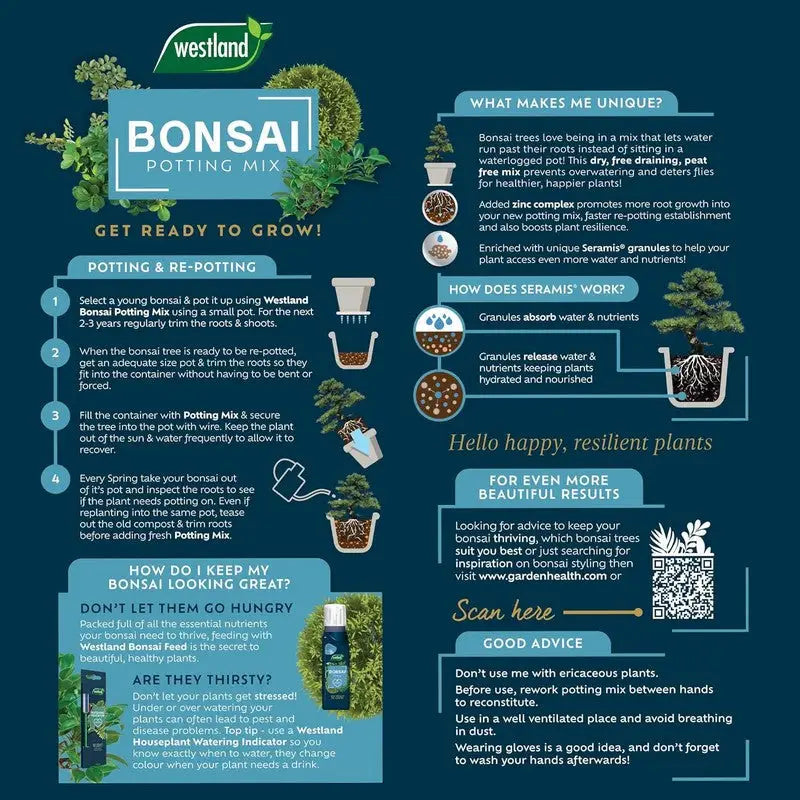 Westland Bonsai Potting Mix 4L - Plant Food