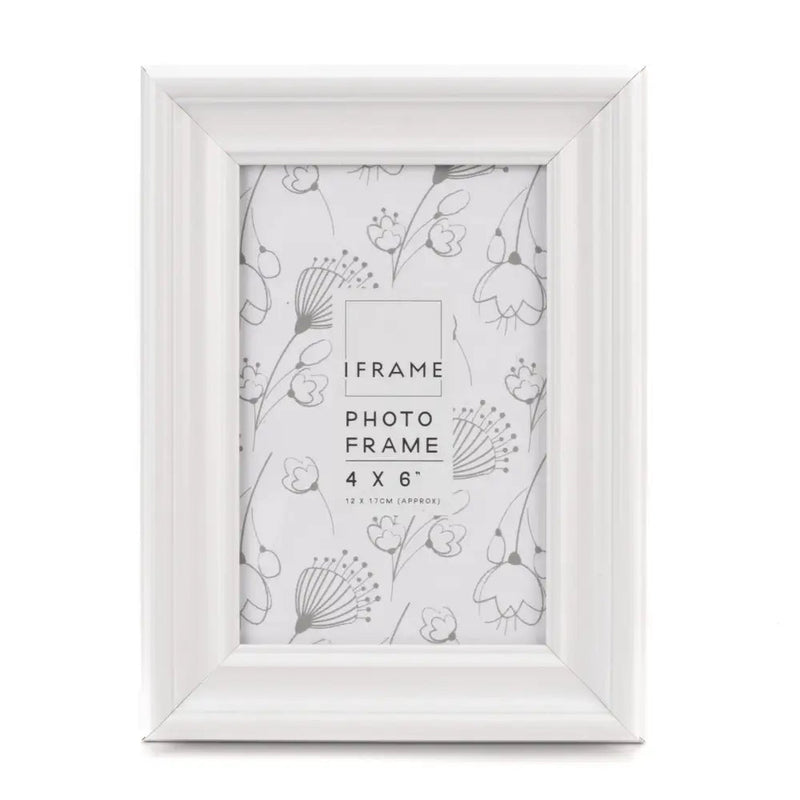 Widdop Iframe White Thick Wood Photo Frame 4 X 6 - Picture