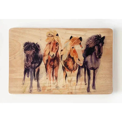 Wooden Chopping Board 24 x 14cm - The Pony Club