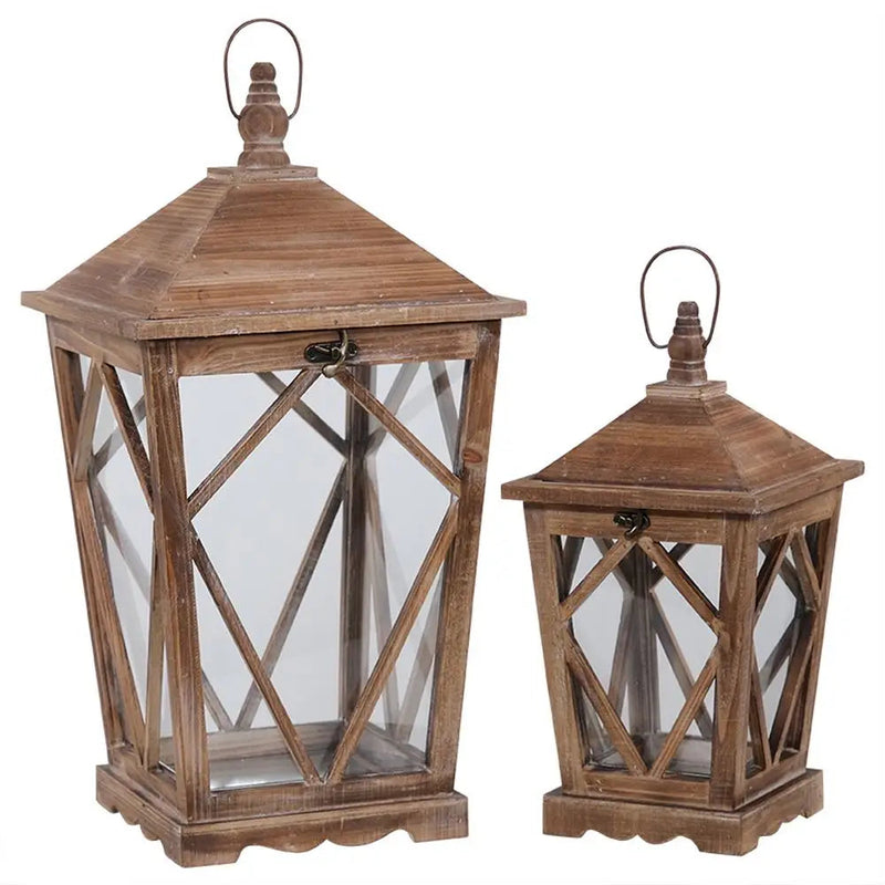 Wooden Lantern - Small OR Large - Homeware