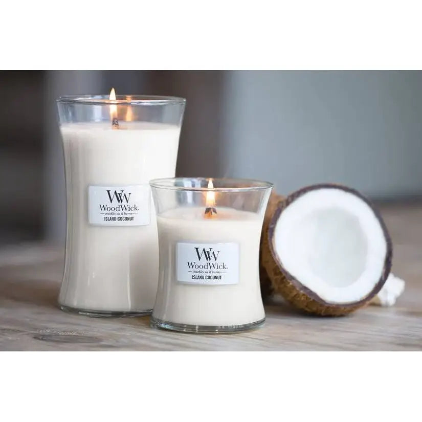 Woodwick Island Coconut Candle Assorted Sizes Stewart And Gibson