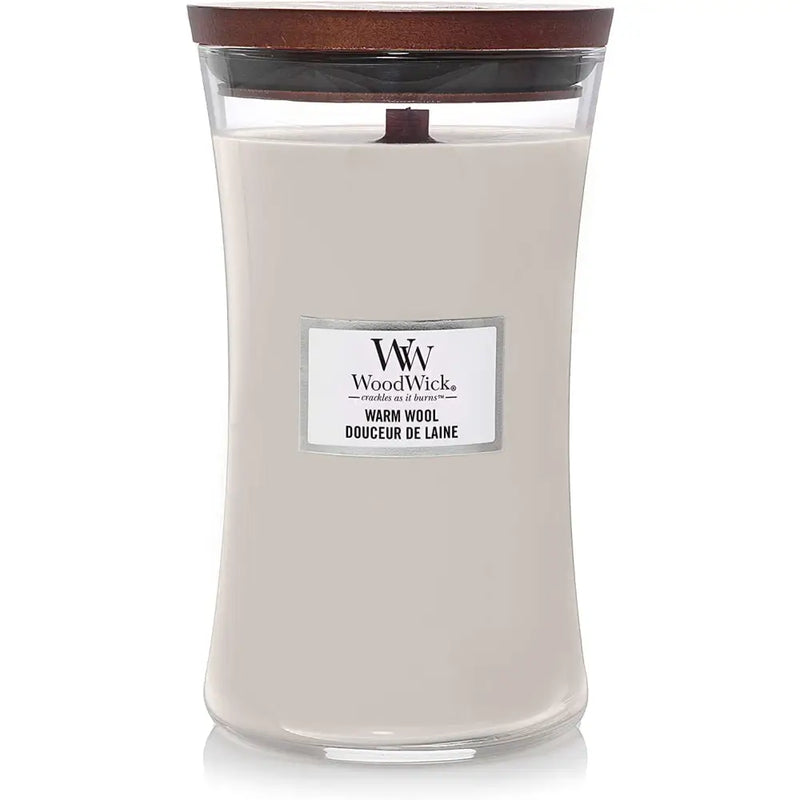 Woodwick Warm Wool Candle - Assorted Sizes - Large - Scented
